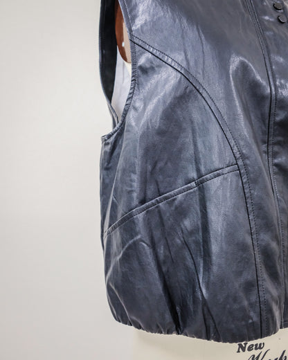 Fake Leather Vest [603423] black(99)