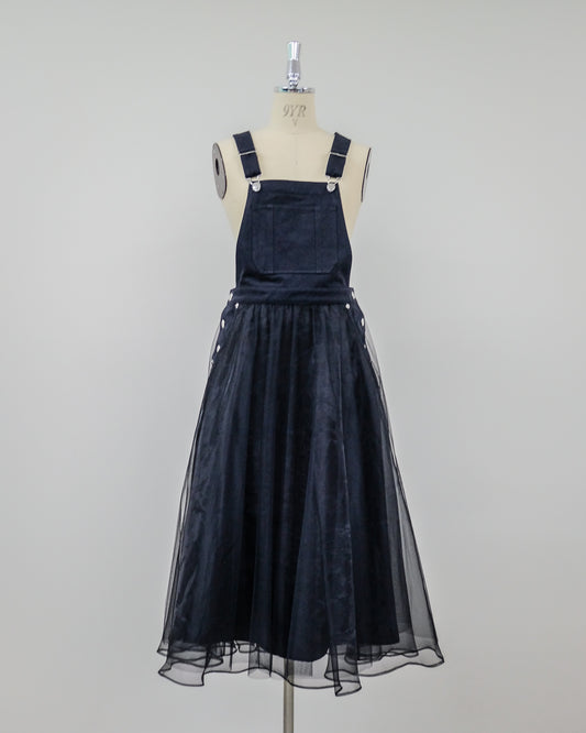 【Summer SALE!!】Overalls Dress [603400] black(99)