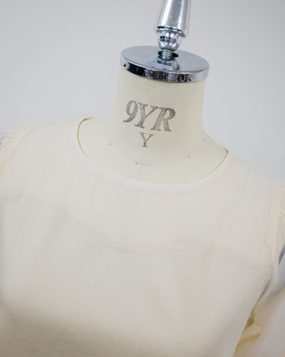【SALE/50%0ff】Organdy T-Shirt [603394] light beige