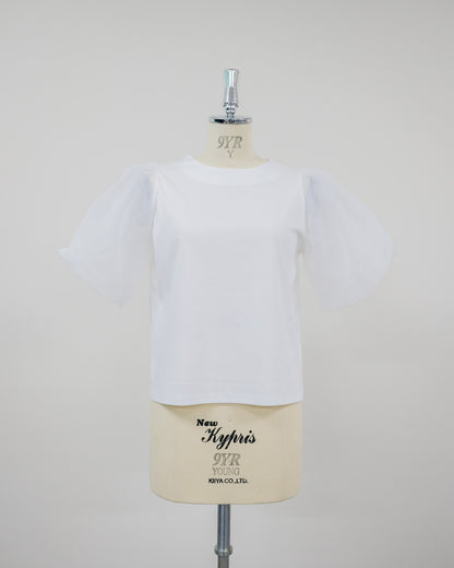 【Summer SALE!!】Balloon Sleeve T-Shirt [603393] off(01)