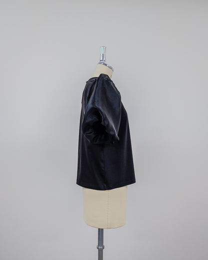 【Summer SALE!!】Balloon Sleeve T-Shirt [603393] black(99)