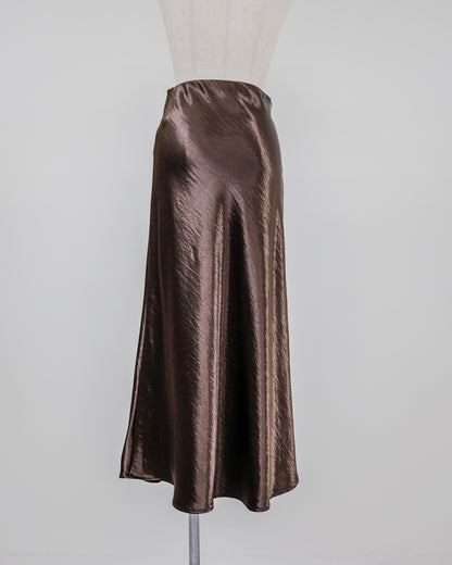 Satin Skirt [603415] brown(60)