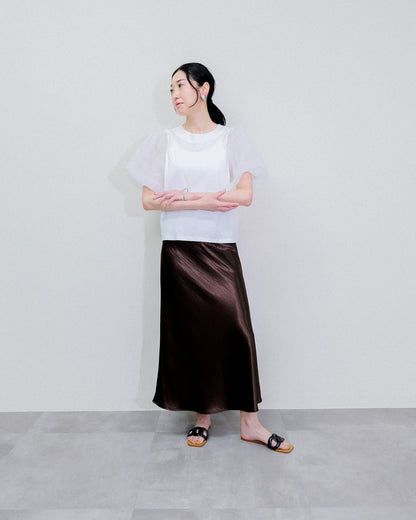 Satin Skirt [603415] brown(60)