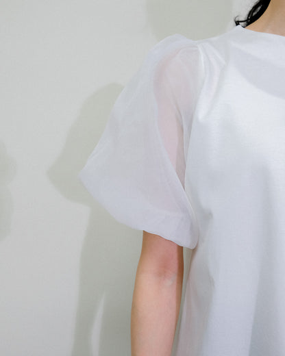 【Summer SALE!!】Balloon Sleeve T-Shirt [603393] off(01)