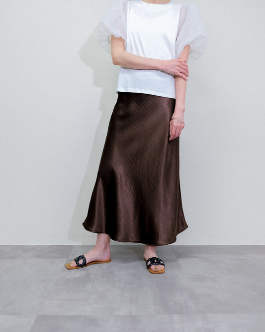 Satin Skirt [603415] brown(60)