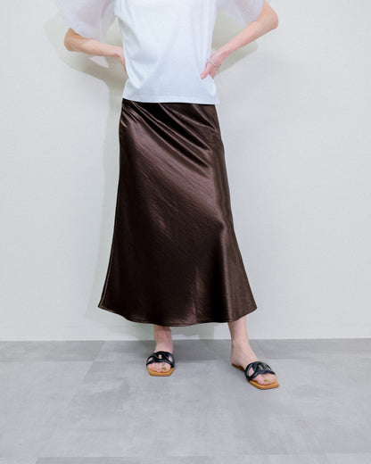 Satin Skirt [603415] brown(60)