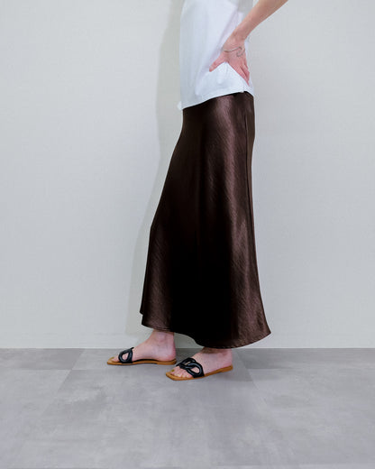 Satin Skirt [603415] brown(60)