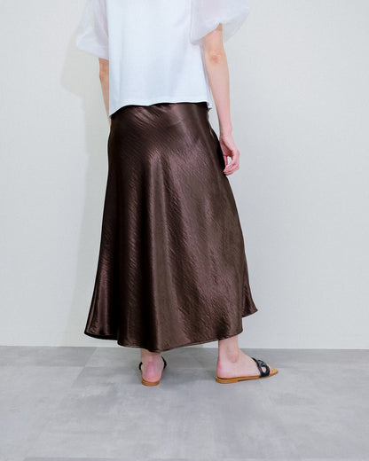 Satin Skirt [603415] brown(60)