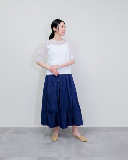 【SALE/50%0ff】Organdy T-Shirt [603394] off