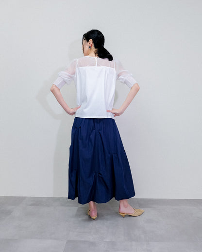 【SALE/50%0ff】Organdy T-Shirt [603394] off
