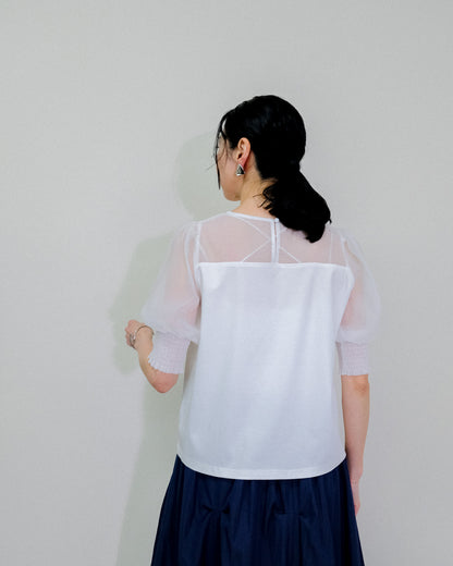 【SALE/50%0ff】Organdy T-Shirt [603394] off