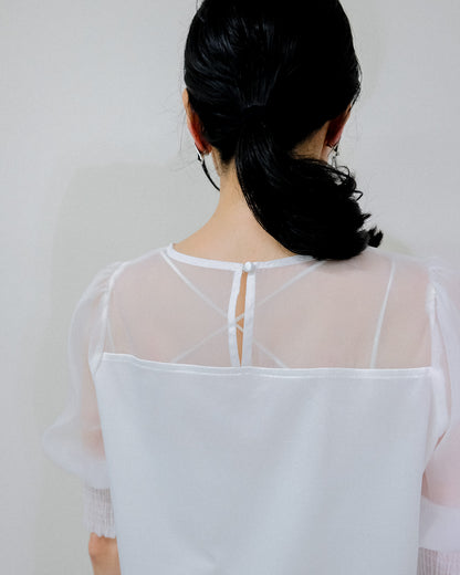 【SALE/50%0ff】Organdy T-Shirt [603394] off