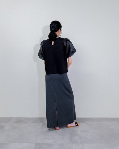 Cut and Sew Skirt [603418] charcoal (79)