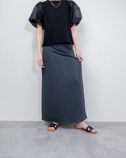 Cut and Sew Skirt [603418] charcoal (79)