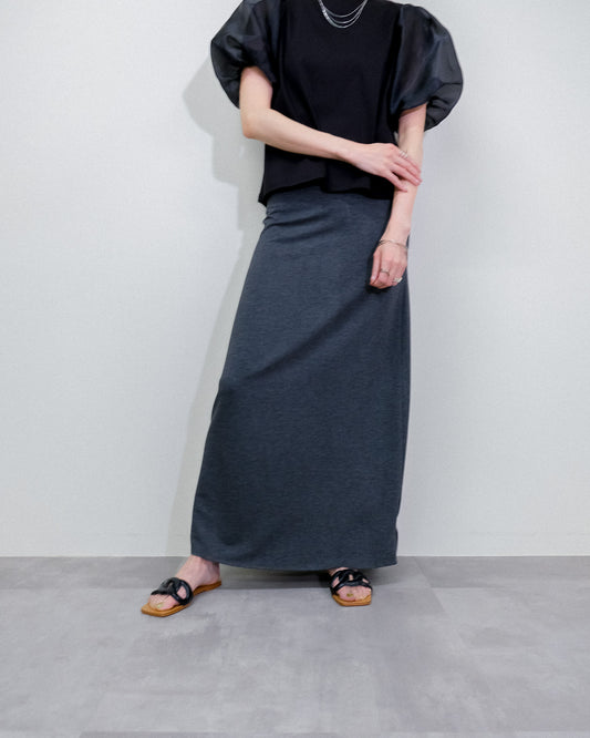 Cut and Sew Skirt [603418] charcoal (79)
