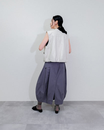 Fake Leather Vest [603423] beige(05)