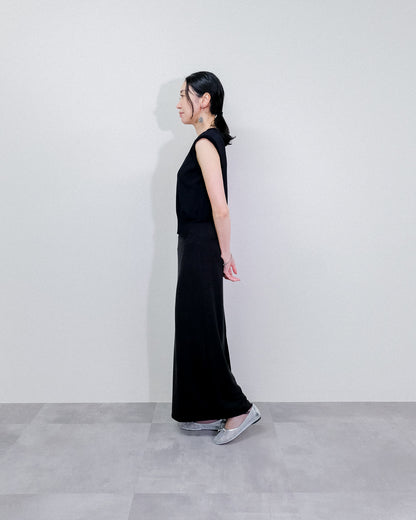 Shoulder Padd Kint Tops [603409] black(99)