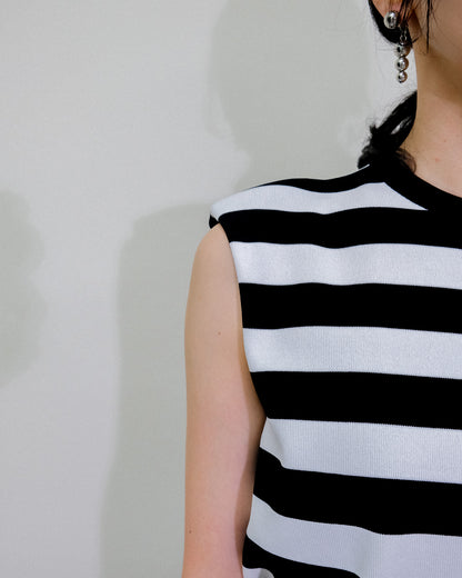 Shoulder Padd Kint Tops [603409] mix(96)