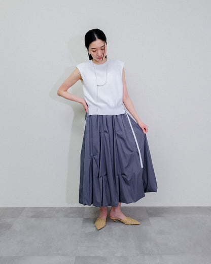 Shoulder Padd Kint Tops [603409] off(01)