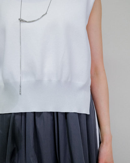 Shoulder Padd Kint Tops [603409] off(01)