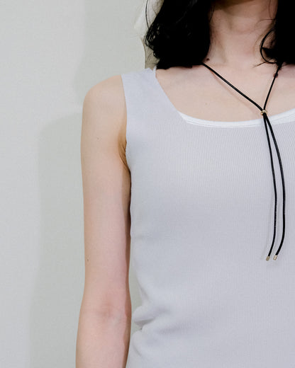 Knit Tank Tops [603410] grey(75)