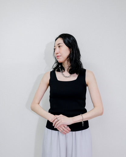 Knit Tank Tops [603410] black(99)