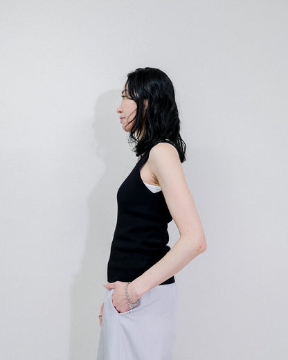 Knit Tank Tops [603410] black(99)