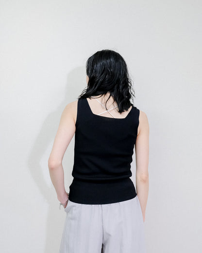 Knit Tank Tops [603410] black(99)