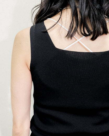 Knit Tank Tops [603410] black(99)