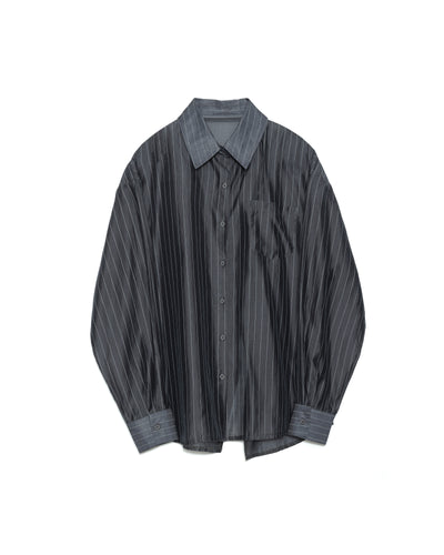 【SALE/50%0ff】Stripe Shirt [603370] charcoal