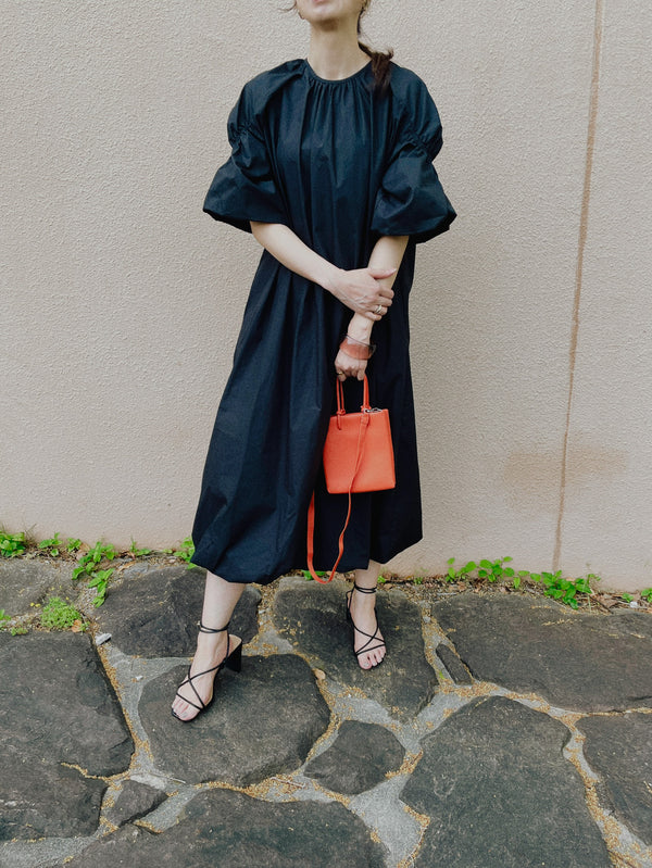 【SALE/50%0ff】Balloon Dress [603396] black