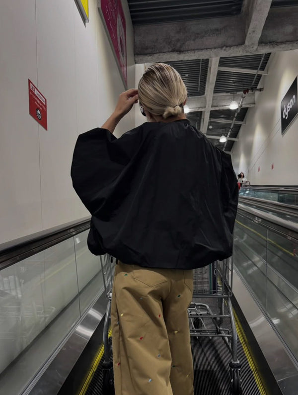【Summer SALE!!】Balloon Blouson [603354] black(99)