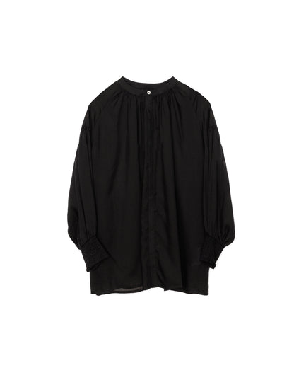 【SALE/50%0ff】2way Sheer Blouse [603391] black